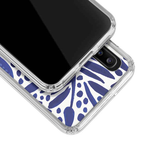 Cat Coq Blue Garden Galaxy A20 Clear Case